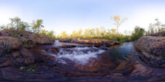 Clip 529 - Cascading Creek With Waterfall - Australia - 8K - Review Sample