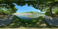 Clip 1072 - Romantic Moselle River Valley Near Historic City Walls - Germany - 8K - Review Sample